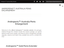 Tablet Screenshot of andropenisgold.com.au